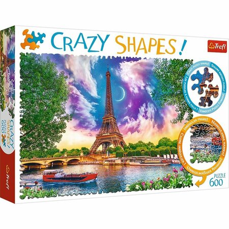 TREFL -11115 Crazy Shape Sky Over Paris, France Jigsaw Puzzle - 600 Piece Trefl-11115